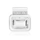 Pendentif en argent et Topaze blanche (MONOSONO COLLECTION)