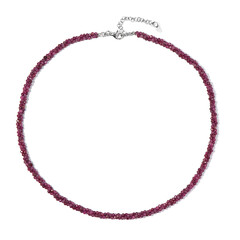 Collier en argent et Rubis