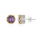Boucles d'oreilles en argent et Améthyste Rose de France (Dallas Prince Designs)