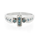 Bague en argent et Diamant fantaisie