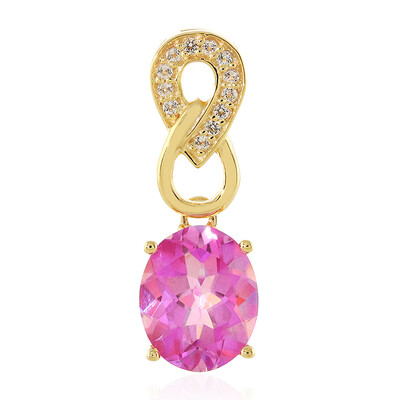 Pendentif en argent et Topaze jubilaire