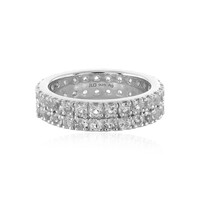 Bague en argent et Topaze blanche