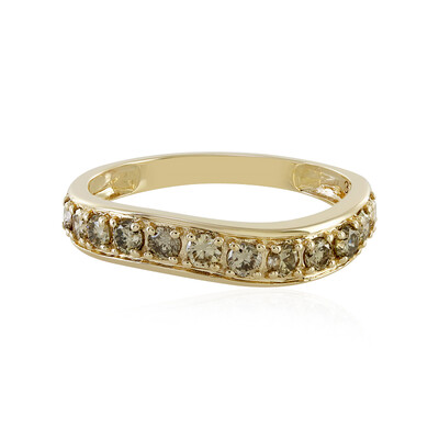 Bague en or et Diamant chocolat I1
