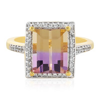 Bague en argent et Amétrine
