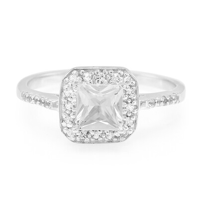 Bague en argent et Pétalite