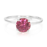 Bague en argent et Tourmaline rose