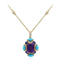 Collier en or et Améthyste
