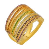Bague en argent et Améthyste de Zambie