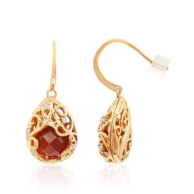 Boucles d'oreilles en argent et Cornaline