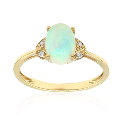 Bague en or et Opale Welo AAA