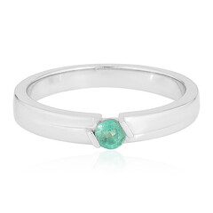 Bague en argent et Emeraude de Colombie