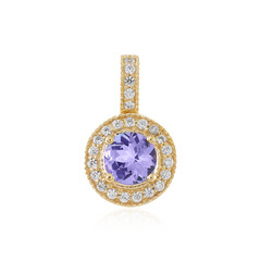Pendentif en or et Tanzanite non chauffée