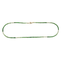Collier en or et Tsavorite de Tanzanie (CUSTODANA)