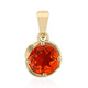 Pendentif en or et Opale de feu mexicaine AAA