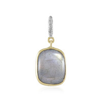Pendentif en or et Labradorite verte de Maniry