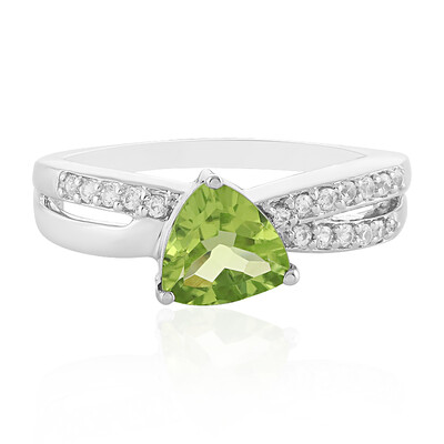 Bague en argent et Péridot