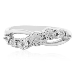 Bague en argent et Diamant I2 (H)