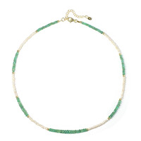Collier en argent et Emeraude du Brésil
