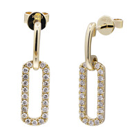 Boucles d'oreilles en or et Diamant I1 (H) (CIRARI)