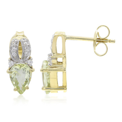Boucles d'oreilles en argent et Tourmaline cuprifère