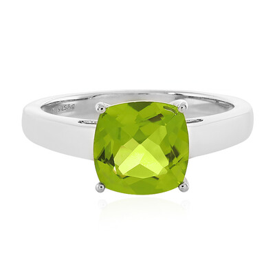 Bague en argent et Péridot du Jilin
