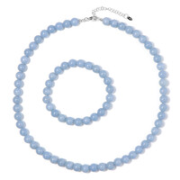 Parure en argent et Angélite