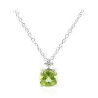 Collier en argent et Péridot de Birmanie