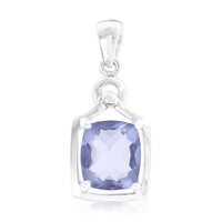 Pendentif en argent et Fluorite à couleur changeante