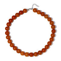Collier en argent et Aventurine rouge