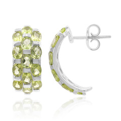 Boucles d'oreilles en argent et Péridot