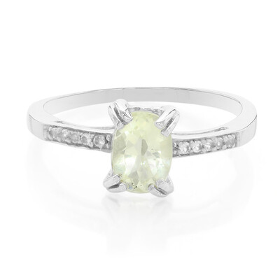 Bague en argent et Orthose