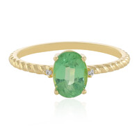 Bague en or et Kyanite verte