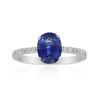 Bague en or et Saphir bleu de Ceylan (Estée Collection)