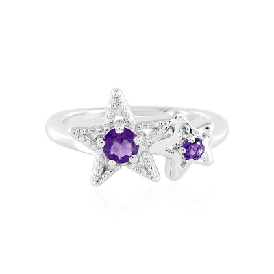 Bague en argent et Améthyste