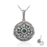 Collier en argent et Emeraude