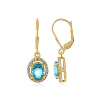 Boucles d'oreilles en argent et Zircon de Ratanakiri