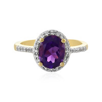 Bague en argent et Améthyste de Zambie
