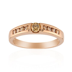 Bague en or et Diamant rose de France SI1 d'Argyle 