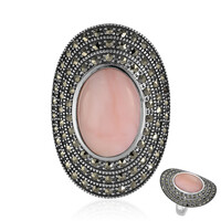 Bague en argent et Opale rose (Annette classic)