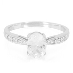 Bague en argent et Pétalite