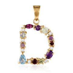Pendentif en argent et Topaze bleu Suisse