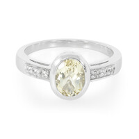 Bague en argent et Béryl jaune