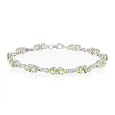 Bracelet en argent et Tourmaline Paraïba
