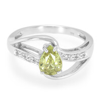 Bague en argent et Chrysobéryl