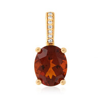 Pendentif en or et Citrine Madère