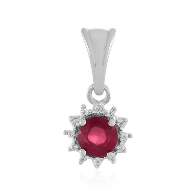 Pendentif en argent et Rubis de Madagascar