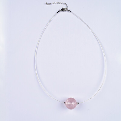 Collier et Quartz rose
