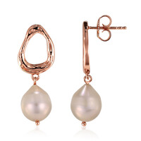 Boucles d'oreilles en argent et Perle de culture d'eau douce (TPC)