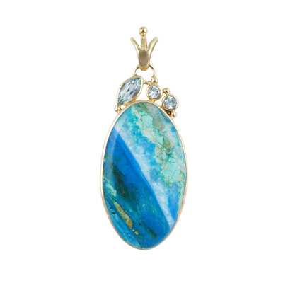 Pendentif en argent et Opale d'Atacama (Bali Barong)