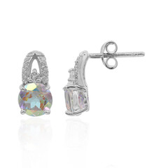 Boucles d'oreilles en argent et Topaze Rayon de Lune